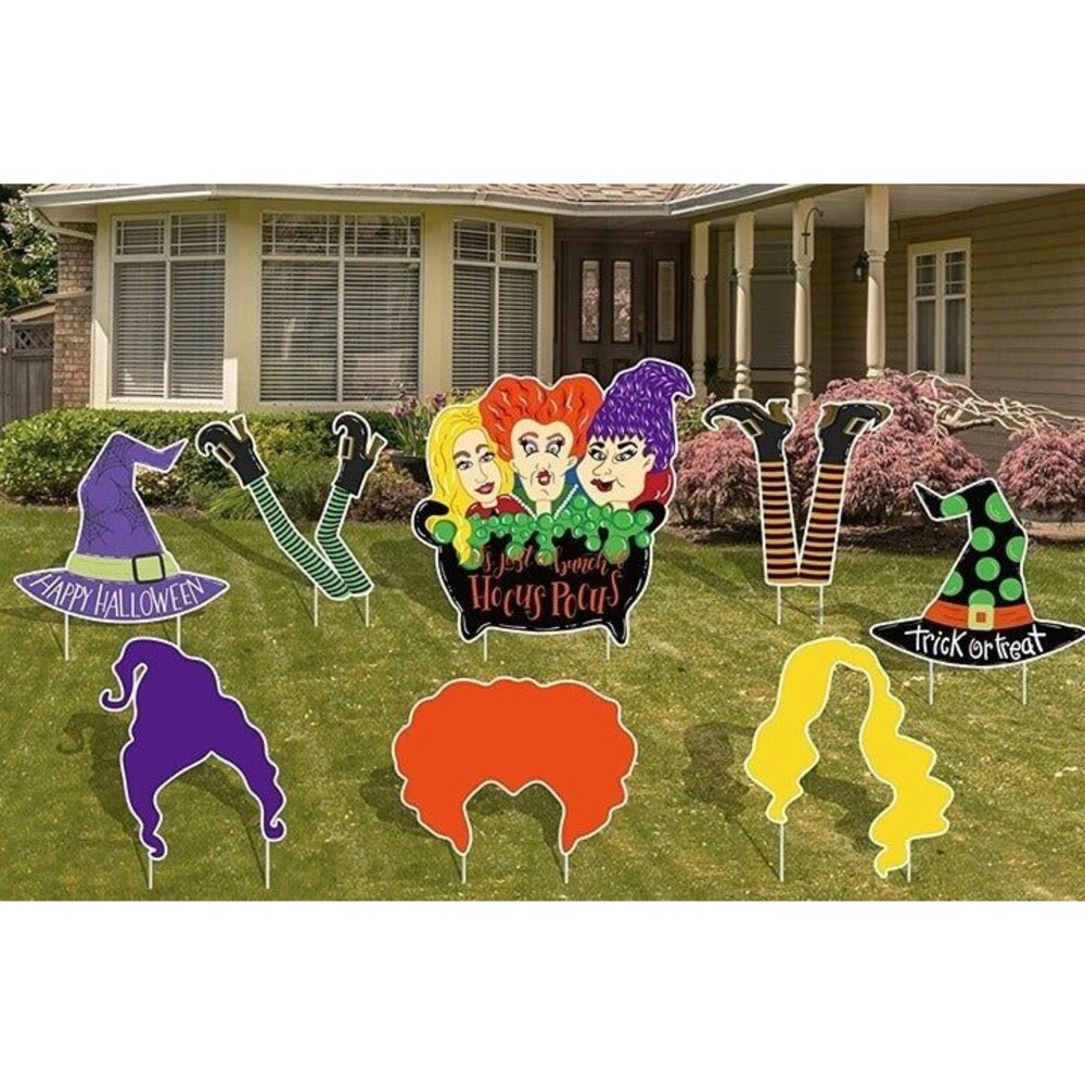 Halloween Witch Yard Sign Hocus Pocus #2